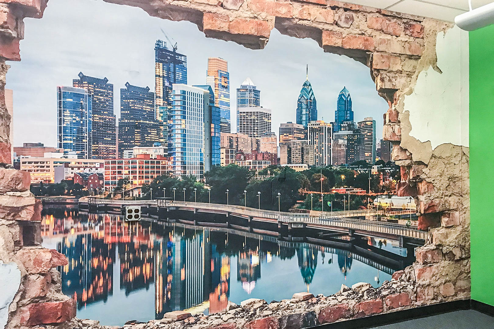 Philly Skyline Wallpaper Installation (Video)