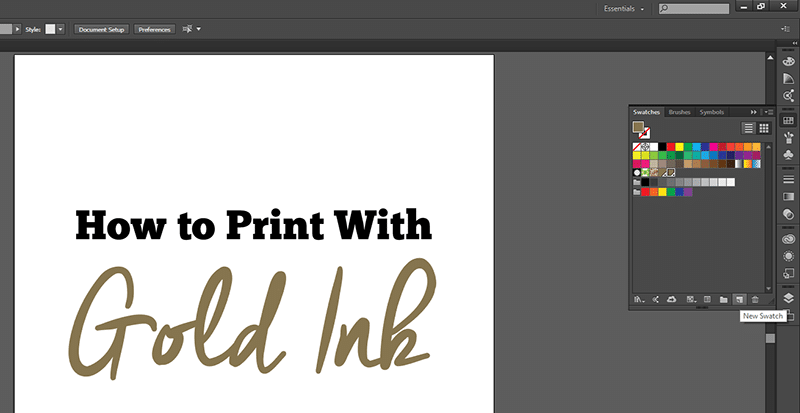 7 Metallic Ink — Printed Samples ideas